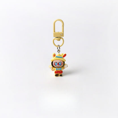 Cartoon Cute Exquisite Outfit Labubu Keychain Pendant Daily Versatile Adorable Accessory Small Bag Charm