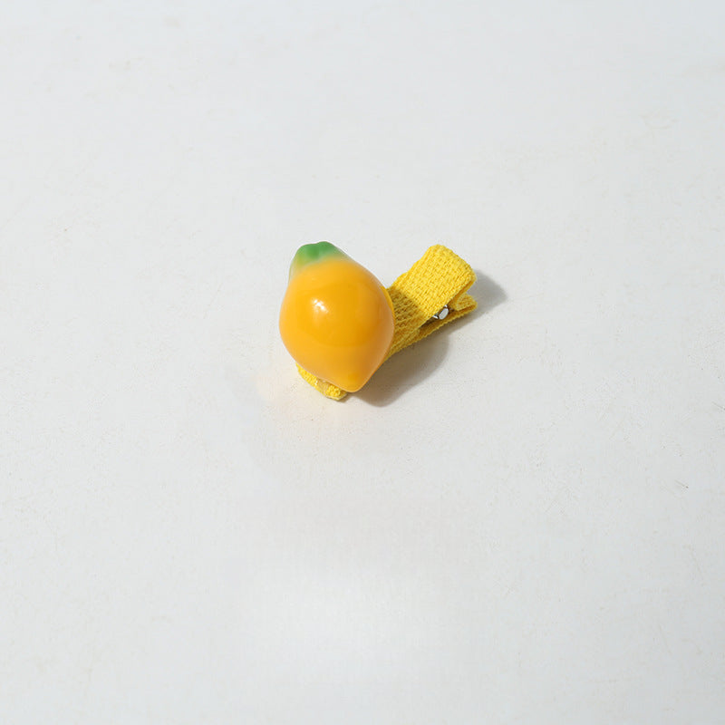 Cartoon Mini Realistic Cute Hair Accessories Fruit Vegetable Small Hair Clips Sweet Broken Hair Clips Hair Ornaments Clips Hair Accessories Side Clips