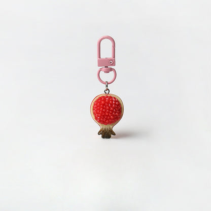 Creative Super Realistic Fruit Keychain Personality Cute Pendant Versatile Simple Bag Charm Fun Accessory