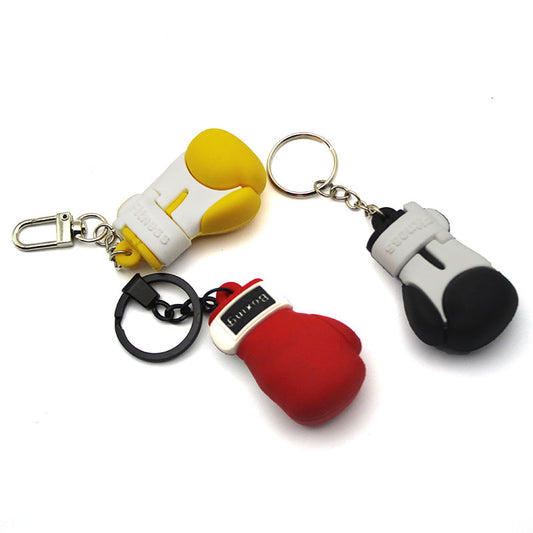 Mini Boxing Gloves Keychain Pendant Martial Arts Sanda Fighting Fan Merchandise Small Accessories Backpack Bag Pendant