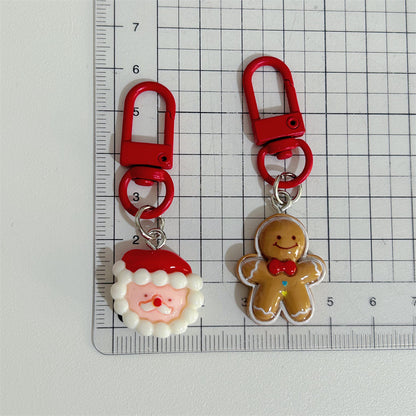Christmas New Gift Cartoon Cute Keychain Pendant Santa Claus Backpack Decoration