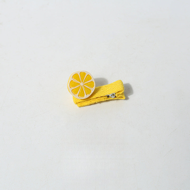Cartoon Mini Realistic Cute Hair Accessories Fruit Vegetable Small Hair Clips Sweet Broken Hair Clips Hair Ornaments Clips Hair Accessories Side Clips
