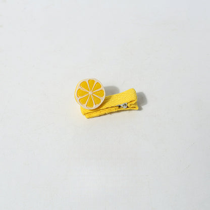 Cartoon Mini Realistic Cute Hair Accessories Fruit Vegetable Small Hair Clips Sweet Broken Hair Clips Hair Ornaments Clips Hair Accessories Side Clips