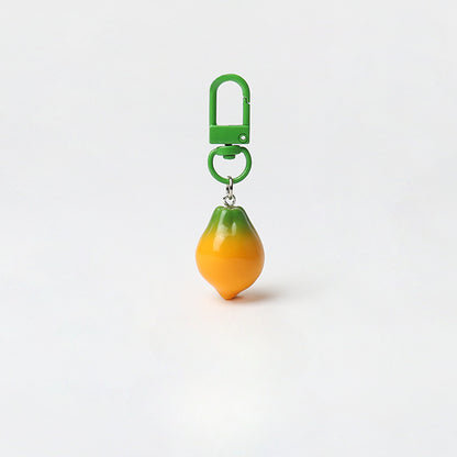 Creative Super Realistic Fruit Keychain Personality Cute Pendant Versatile Simple Bag Charm Fun Accessory