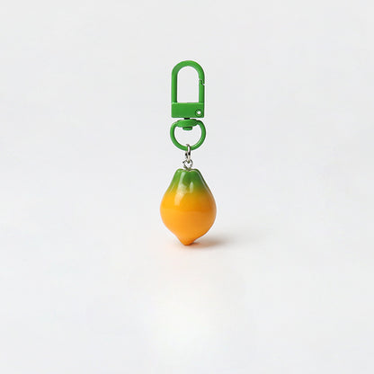 Creative Super Realistic Fruit Keychain Personality Cute Pendant Versatile Simple Bag Charm Fun Accessory