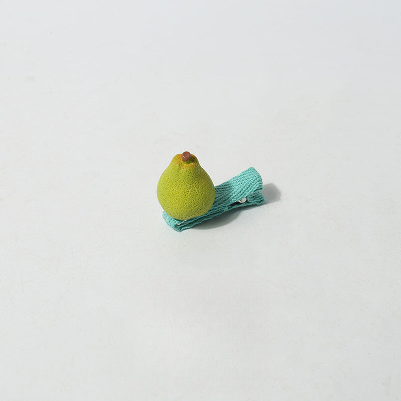 Cartoon Mini Realistic Cute Hair Accessories Fruit Vegetable Small Hair Clips Sweet Broken Hair Clips Hair Ornaments Clips Hair Accessories Side Clips