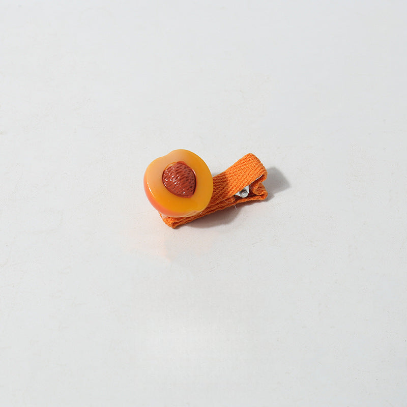 Cartoon Mini Realistic Cute Hair Accessories Fruit Vegetable Small Hair Clips Sweet Broken Hair Clips Hair Ornaments Clips Hair Accessories Side Clips